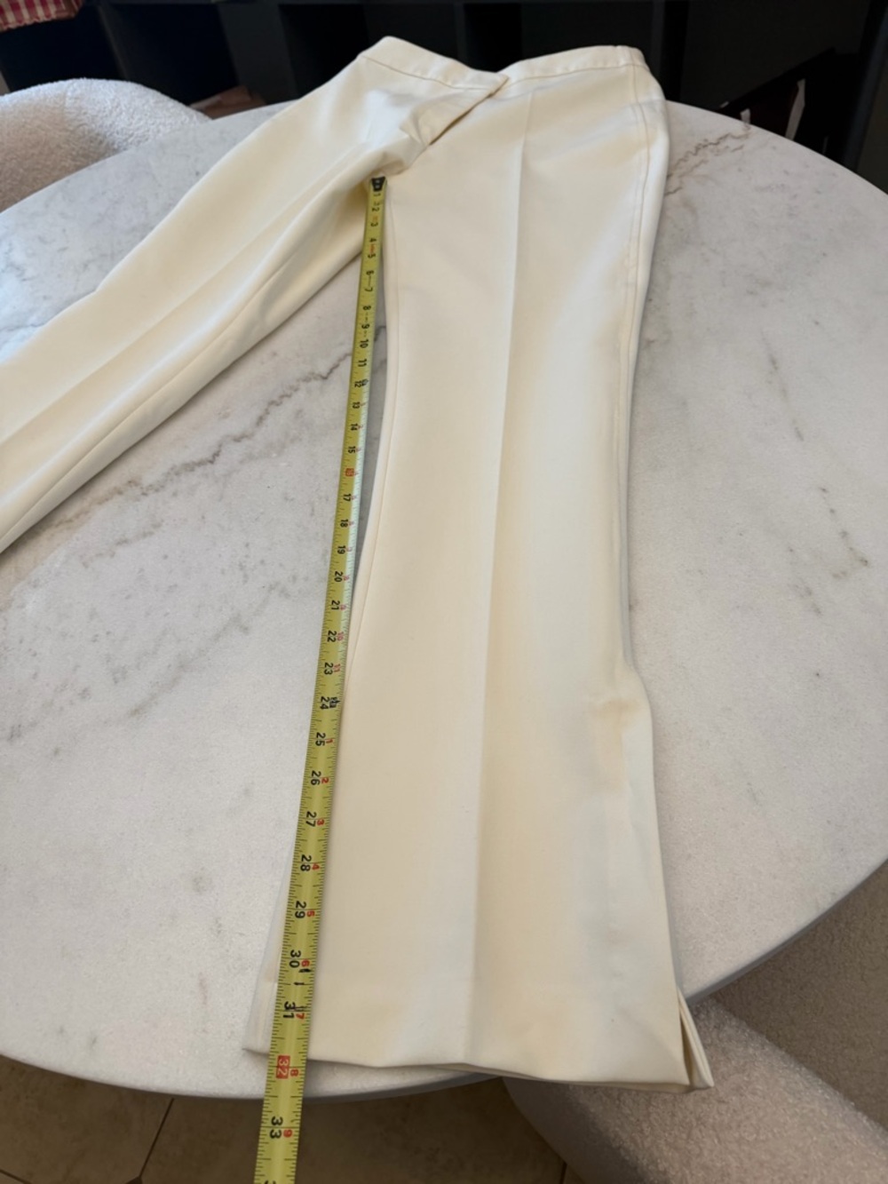 Zara Elegant Cream pants - Picture 8 of 10